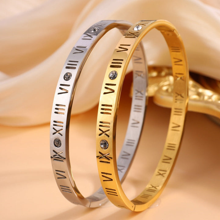TITANARM BAND WITH ROMAN NUMERALS | ELEGANT DESIGN, DURABLE QUALITY